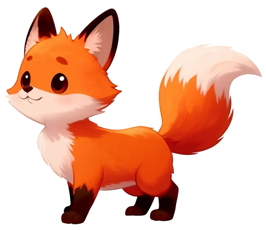 Cute fox illustration